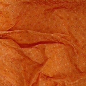 Tessuto arancione a fiori
